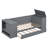 Gray Twin Daybed With Stationery Storage, Trundle - Wood Frame Charging Functional Construction-1486571695