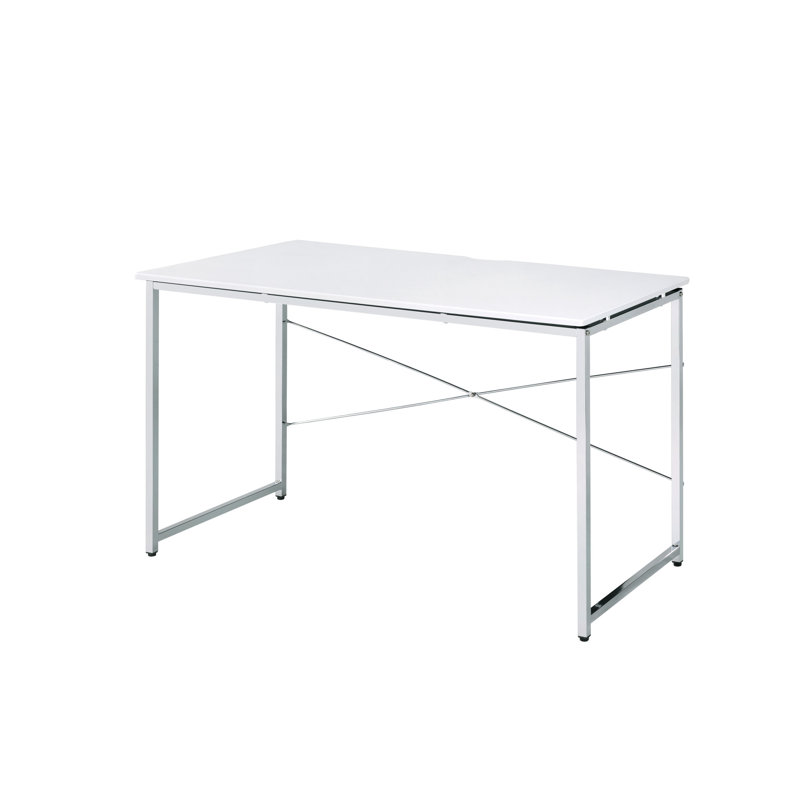 Bureau 47 po, Blanc, Argent argent