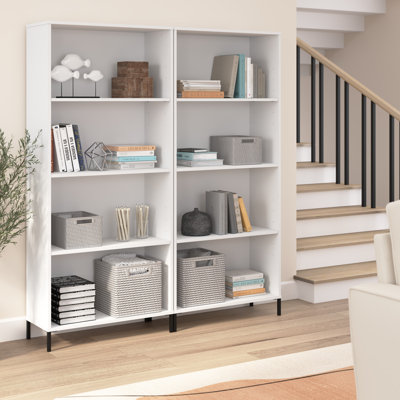 Ensemble de 2 bibliothèques à 4 tablettes