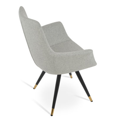 Chaise avec accoudoirs en laine Bottega HB Star