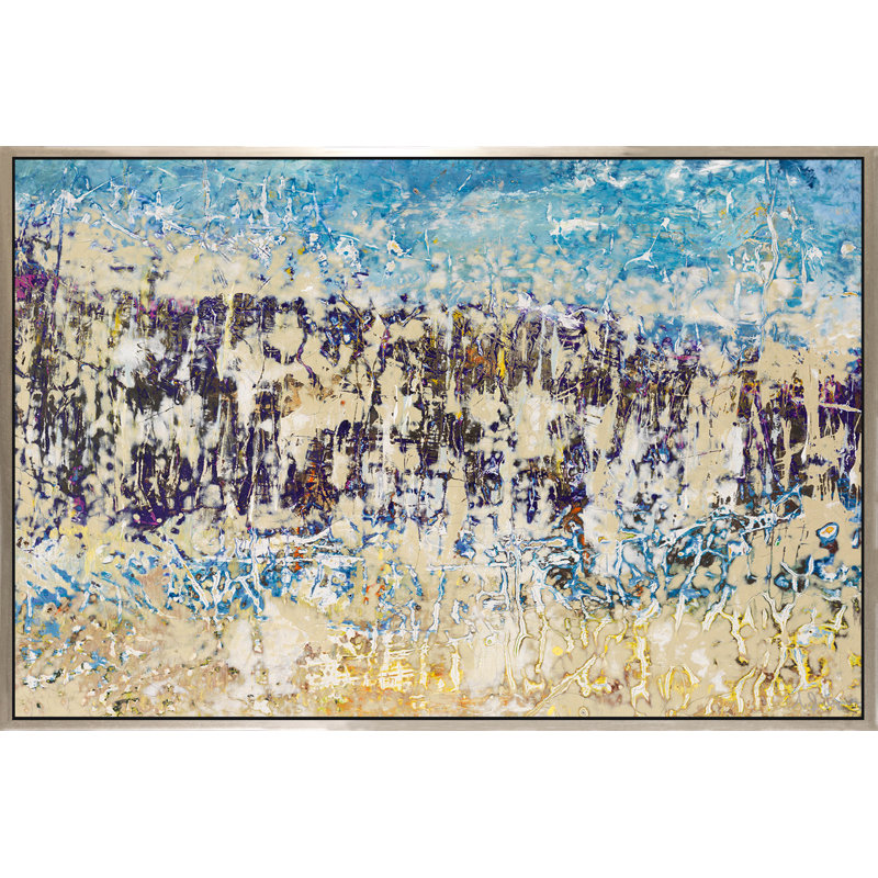 Au début - peinture sur toile à cadre flottant