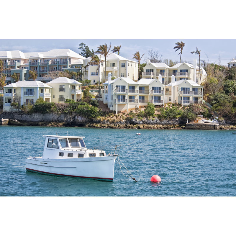 Bermuda Pleasure Craft by Onepony - Wrapped Canvas Print, 30cm H x 46cm W x 3.8cm D