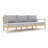 Juniper 85" Teak Sofa, Granite Cushions-765264841