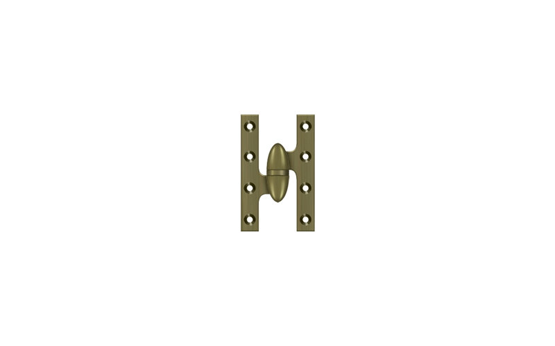 Hinge, Left Hand, Antique Brass