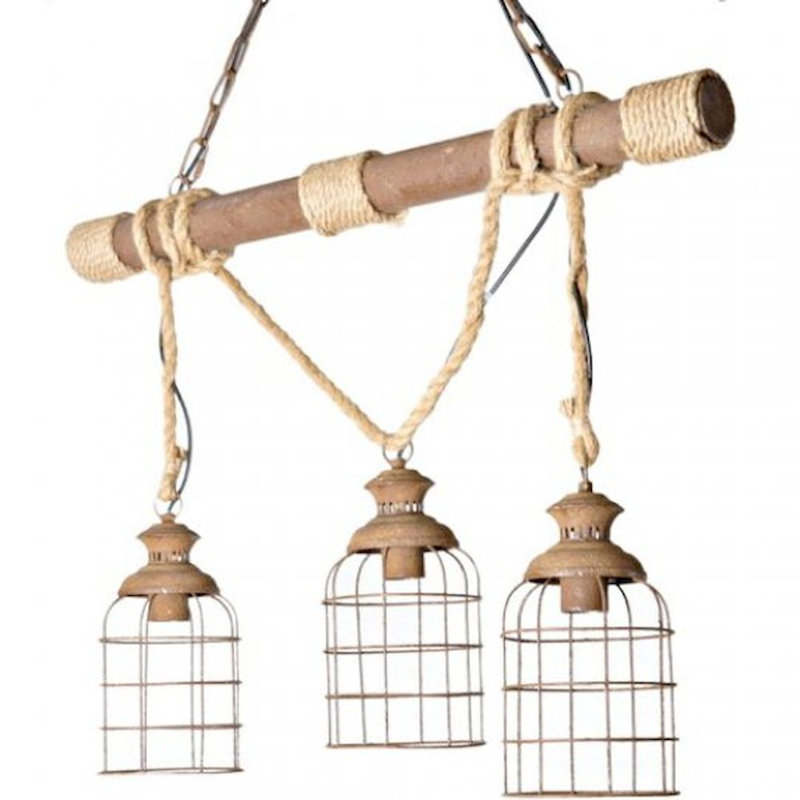 Luminaire suspendu linéaire pour îlot de cuisine 3 lumières Kyree