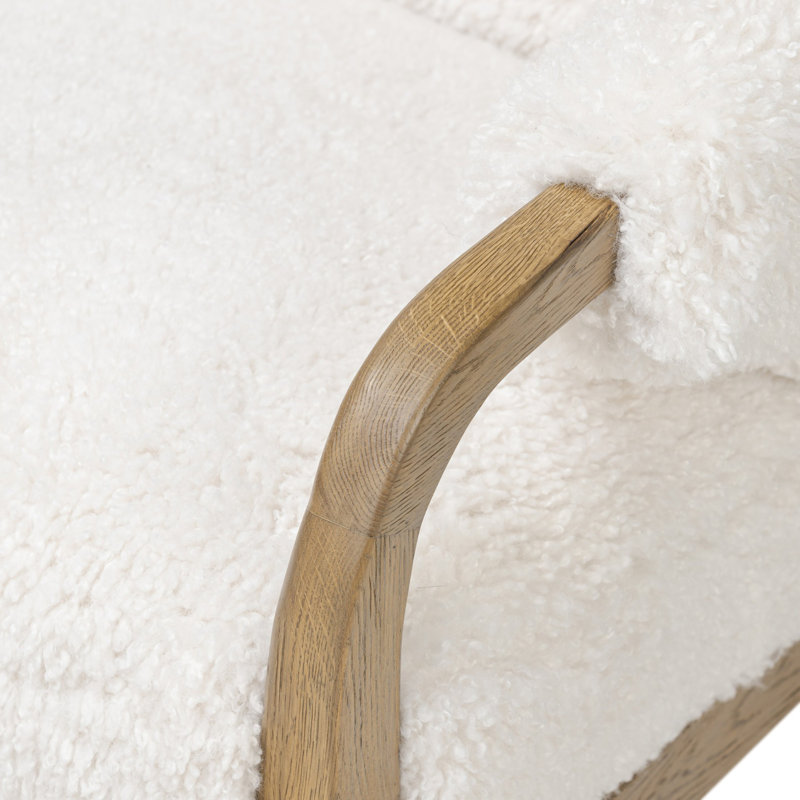 Sedoni Chair, White Teddy