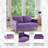 Bellago 55" Pre-Assembled Upholstered Velvet Loveseat with Modern Gold Frame-1896464559