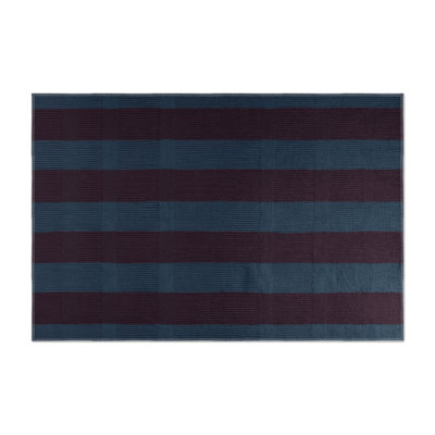 Tapis intérieur / extérieur mauve à carreaux
