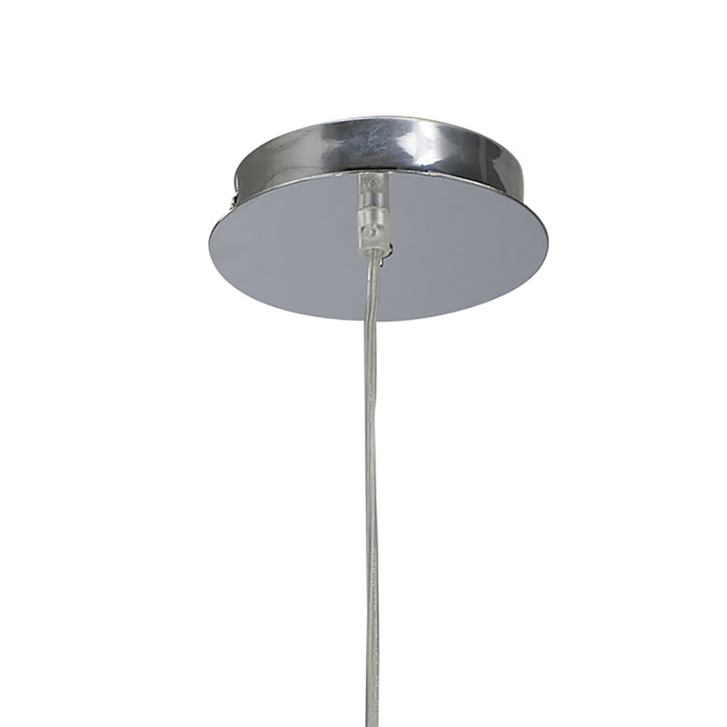 Eurich 4 - Light Drum Pendant, Ivory White, Polished Chrome