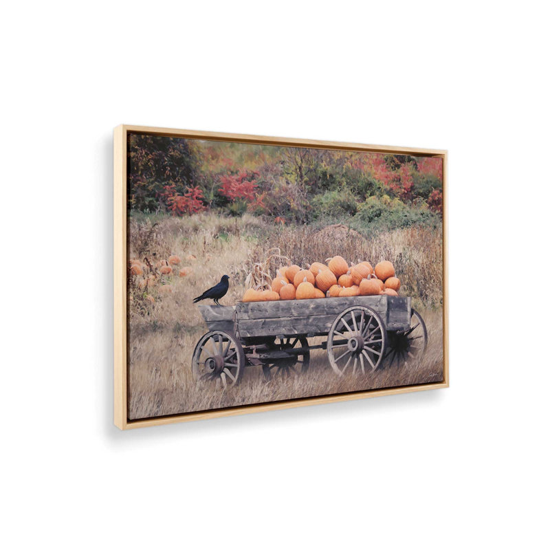 «Pumpkin Patch Picks II» par Lori Deiter, reproduction d'art, L 40 x H 30, Tanné, Toile avec cadre
