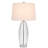 Decorative Glass Table Lamp 30 Inch Clear Glass Design With 3 Way Lighting
