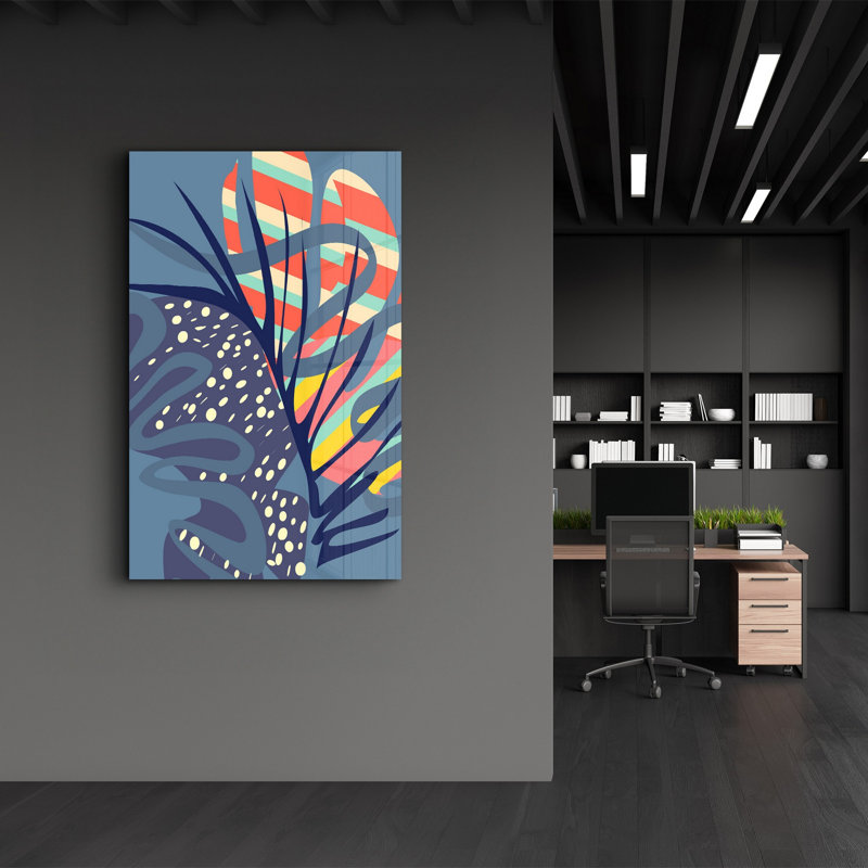 Elegant Tempered Glass Wall Art Painting, 13.8 x 21.7 inches | 100% Tempered Glass, Thickness: 0.16 inches | UV Printed for Vibrant Colors | Perfect for Home Decor, Living Room, & Office Spaces