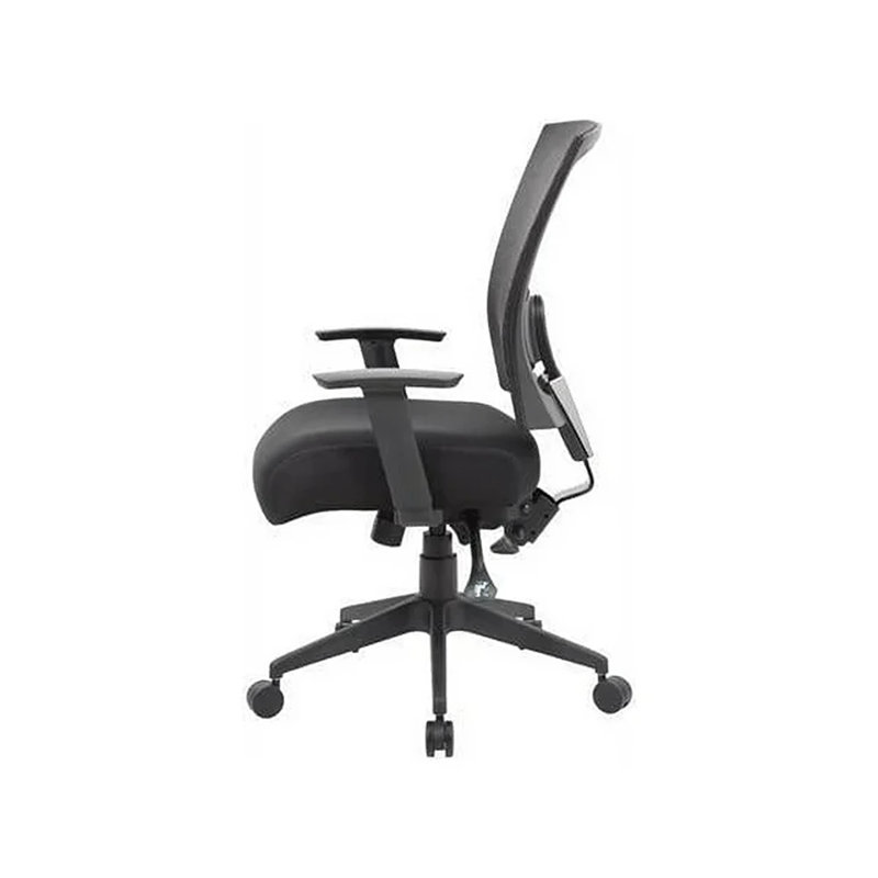 Adjustable Mesh Task Chair with Lumbar Support, Black