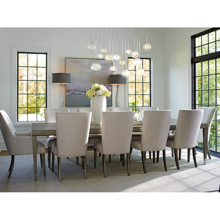 Ariana 10 - Person Extendable Solid Wood Top Four Leg Dining Set