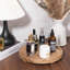 Ronde ronde en bois pour comptoir de salle de bain de style campagnard, décor de cuisine pour porte-savon, parfum, bougie, éponge