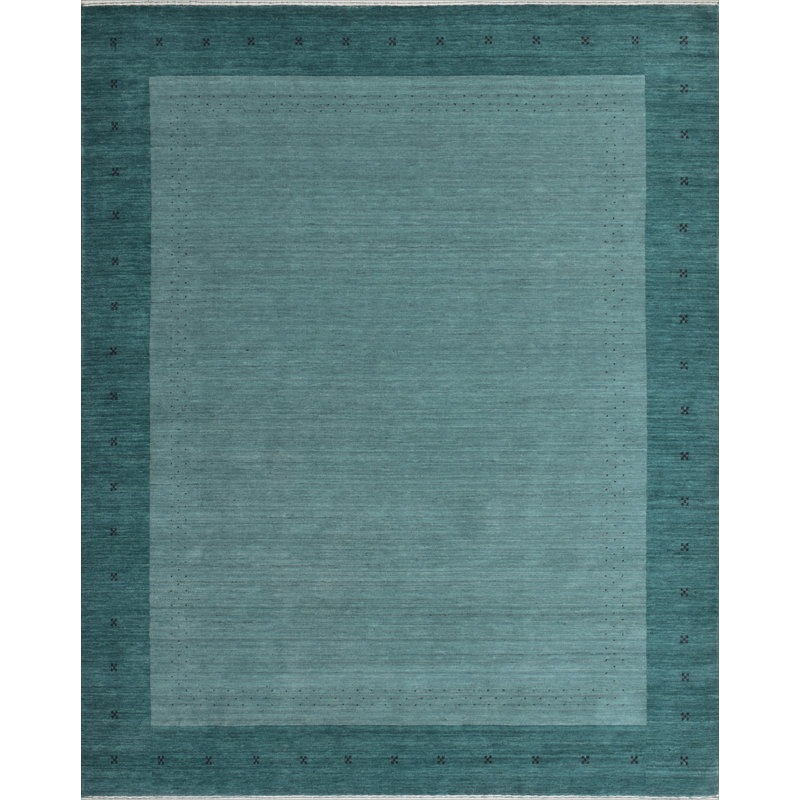 Area Rug in Blue, Rectangle 9'9" x 13'9"
