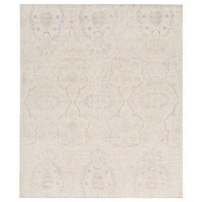 Ziegler Hand-Knotted High-Quality Ivory Area Rug