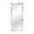Deniz 35 in. x 79 in. Natural Stone Scallop Framed Mirror
