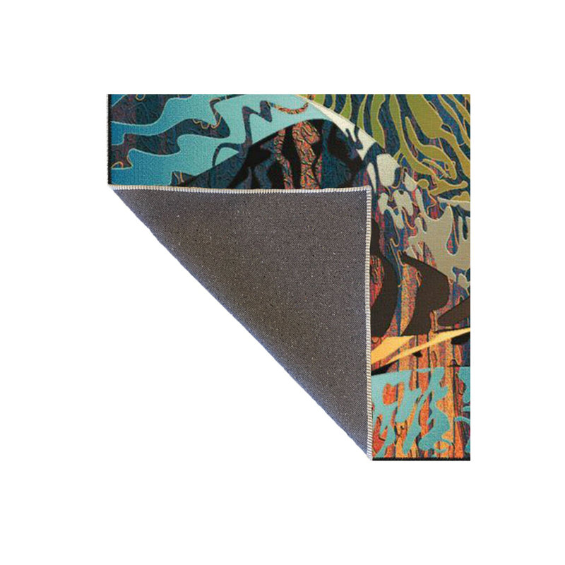 Tapis lavable moderne à motifs colorés, Tapis de couloir 2 pi 6 po x 9 pi 10 po inclus