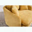 Fauteuil d'appoint pivotant surdimensionné avec repose-pieds - 3 coussins - chenille-9517260