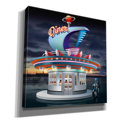 'Diner' by Bigelow Illustrations Canvas Wall Art