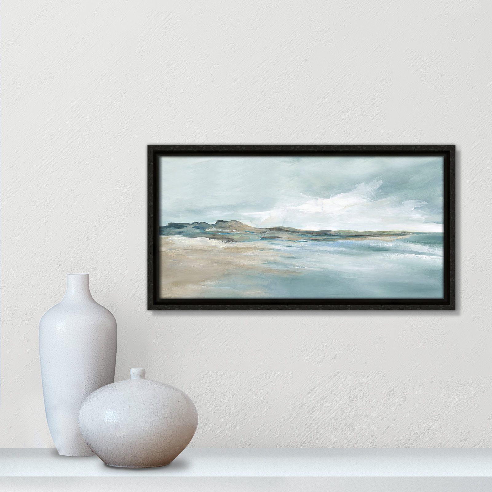 Sandpoint Print by Carol Robinson, Espresso, 9.5" H x 17.5" W