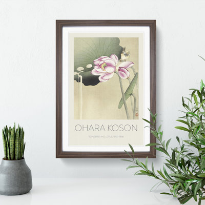 Songbird and Lotus - Picture Frame Painting