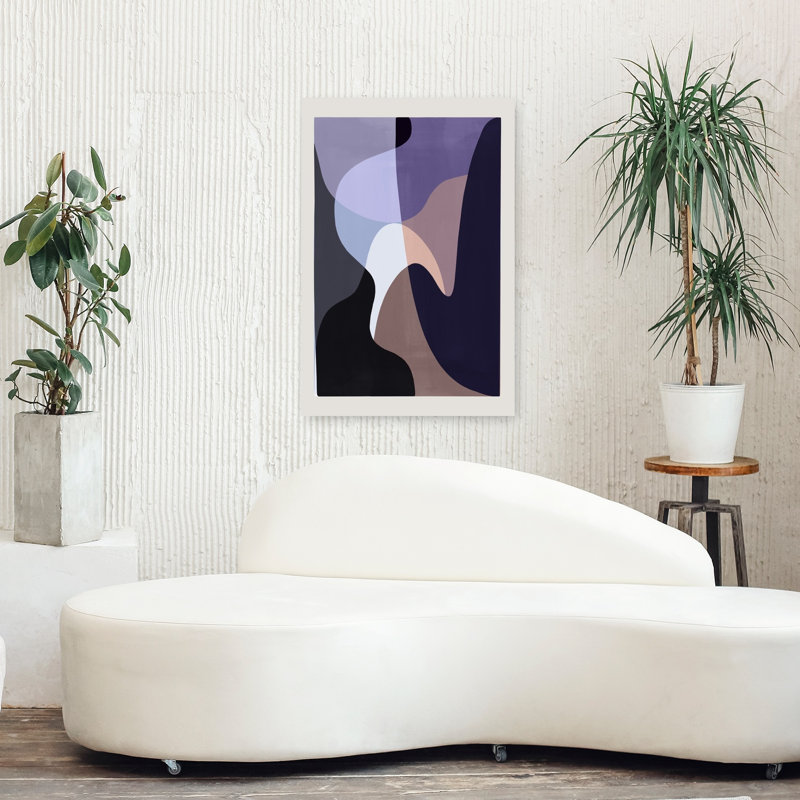 Art contemporain abstrait géométrique, H 36 po x l 24 po