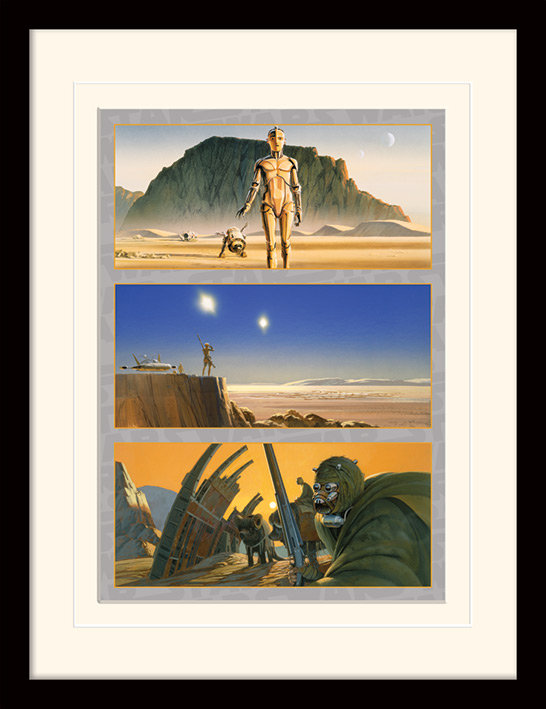 Tatooine: The Saga Begins Framed Graphic Art Print Framed by Star Wars - Single Picture Frame Print