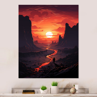 Amethyst Desert Sands Journey II - Desert Metal Wall Art