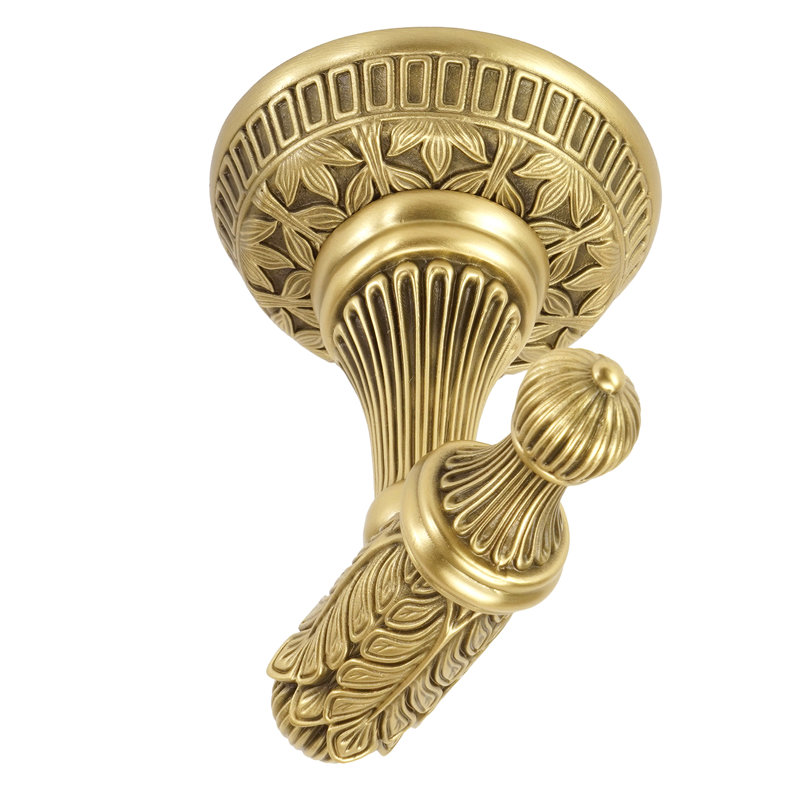 HAMPTON SMALL HOOK; MUSEUM GOLD FINISH, Museum Gold