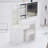 37" Left Vanity Table with Cushioned Stool, Sliding Touch-Control Tri-Color Dimmable LED Mirror, High-Capacity Storage, Ideal for Medium Spaces