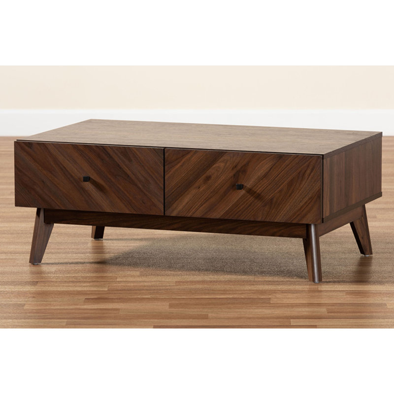 Table basse à 4 pieds avec rangement