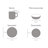 NATURE COLLECTION 16 Piece Dinnerware Set, Service for 4