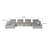 Gouvernour Velvet 6 seat Sectional Sofa ottoman-118944761