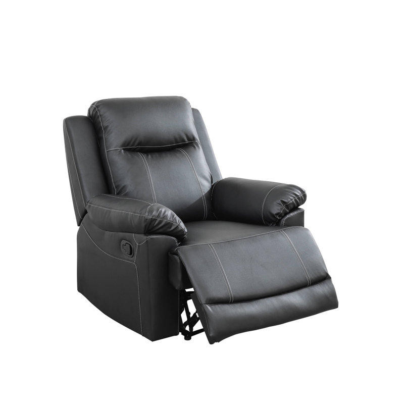 Faux Leather Home Theater Seat, Brown Faux Leather