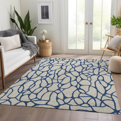 Tapis géométrique Guada AMF1023 lavable à la machine de qualité supérieure