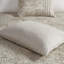 Édredon 12 pièces, grand lit, kaki, or métallique, coussins décoratifs plissés, fil doré-124311637