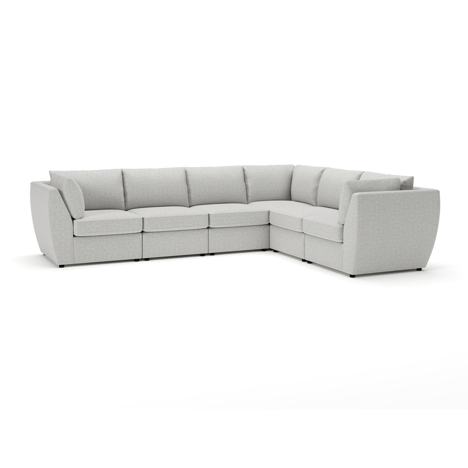 Caldwell Modular Reversible Sectional, Turbo Ash