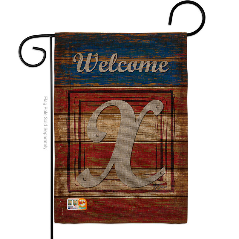 Drapeau de jardin patriotique en polyester 18,5 x 13 po Glenham, X