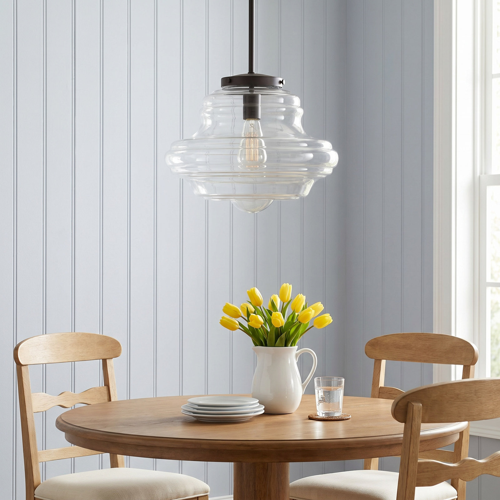 Marah Dimmable Single Light Pendant, Oil Rubbed Bronze