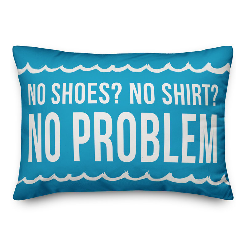 Linus Welcome to the Pool Outdoor Lumbar Pillow