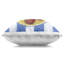 Coussin Cherry Bowl Over Stripes, imprimé par June Erica Vess