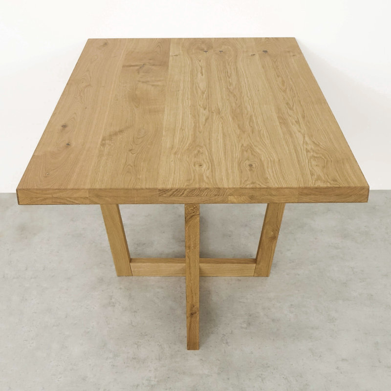 Bidal Oak Solid Wood Dining Table, 76cmH  x 160cmL  x 90cmW, Natural Oil