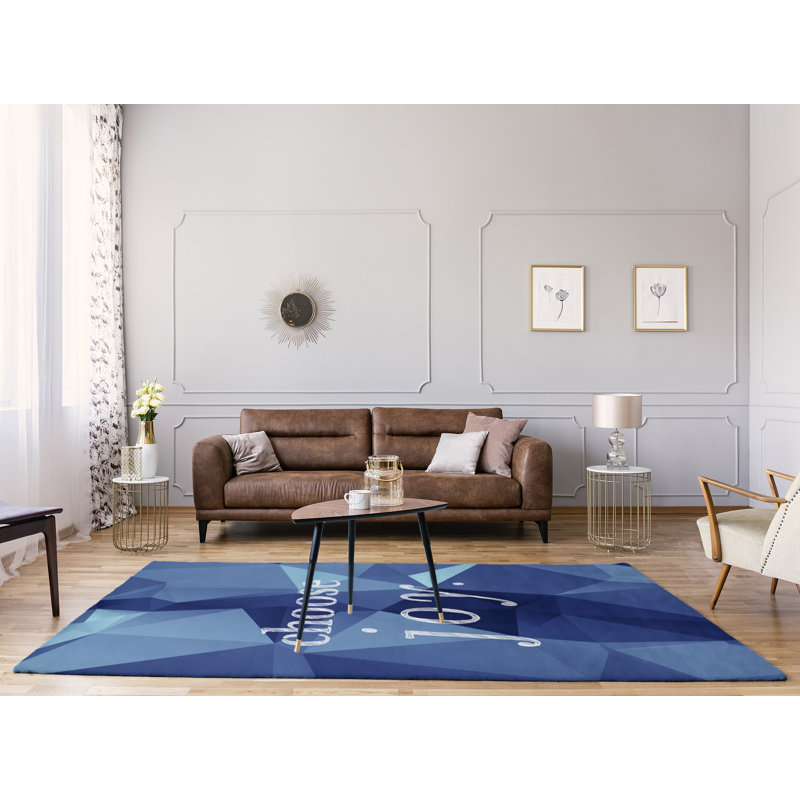 Tapis en chenille synthétique Quotes, Rectangle 8 pi x 10 pi