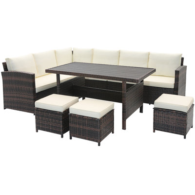 Aavya 8 - Person Seating Group with Cushions by Wade Logan