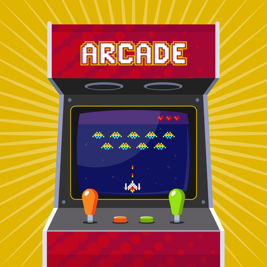 Retro Arcade - Wrapped Canvas Print