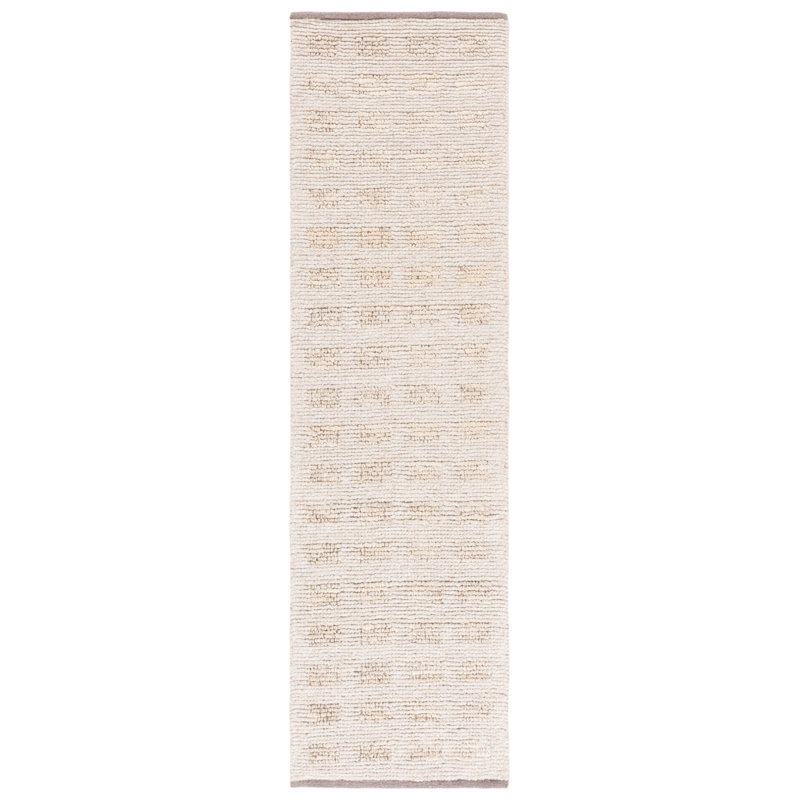 Kanessha Hand Woven Wool/Jute Rug in Beige, Runner 2'3" x 8'