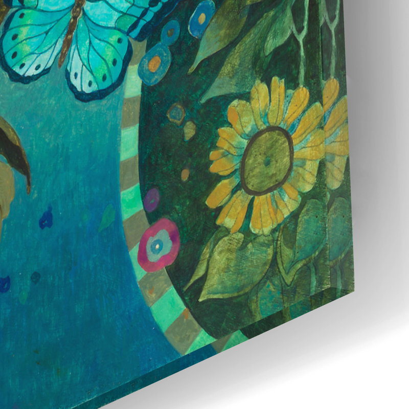 Art mural en verre Winston Porter «A Lived View In Kent» par David Galchutt, H 16 po x l 12 po x P 0,13 po