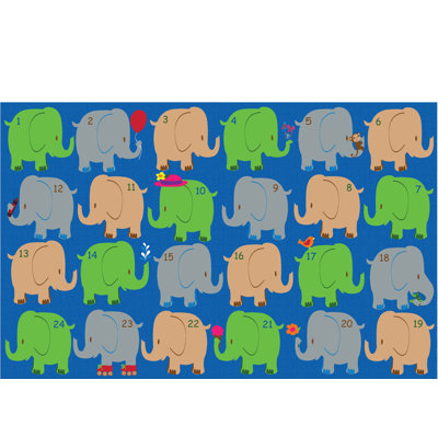 Elephant Seating Classroom Rug